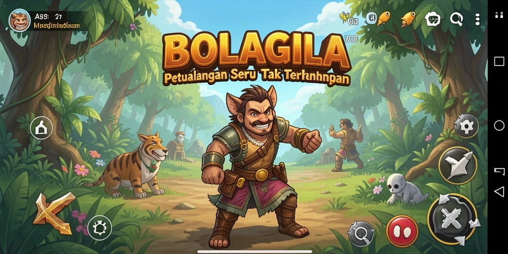 Screenshot dari gameplay BOLAGILA dengan aksi petualangan seru.