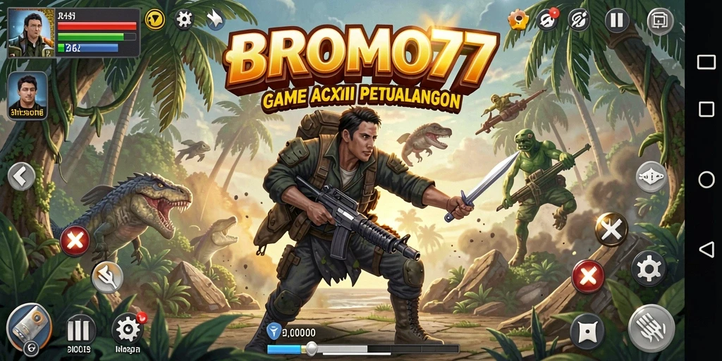Tampilan gameplay BROMO77 dengan aksi yang mengesankan.