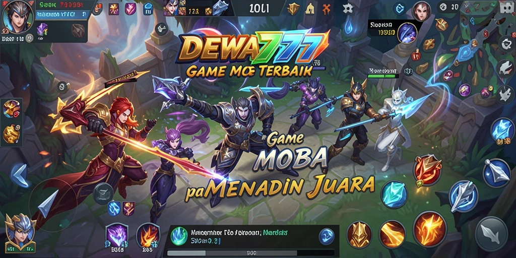 Gameplay seru dengan pertempuran epik di DEWA777.