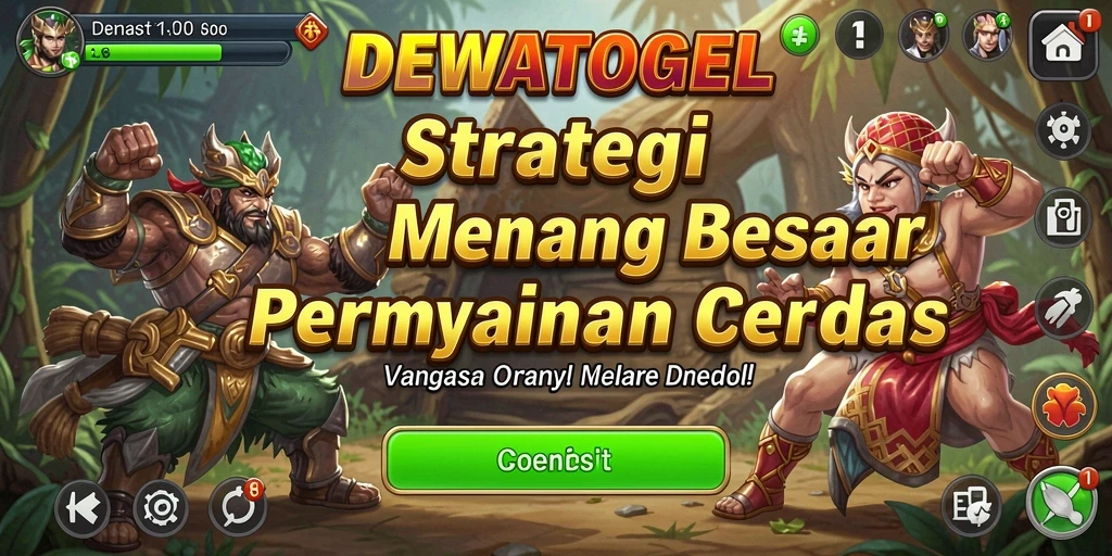 Screenshot gameplay <strong>DEWATOGEL</strong> menampilkan strategi yang mendebarkan.