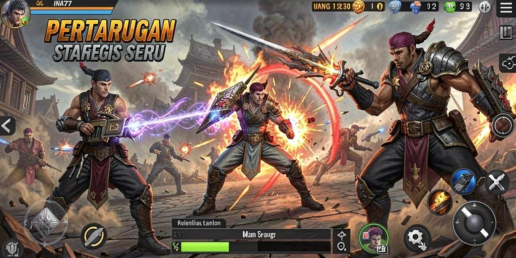 Tampilan gameplay <strong>INA777</strong> yang menegangkan dan mendebarkan.