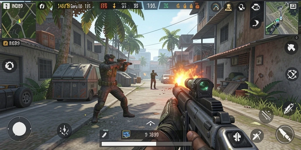Tampilan gameplay penuh aksi di IND89 yang memukau.