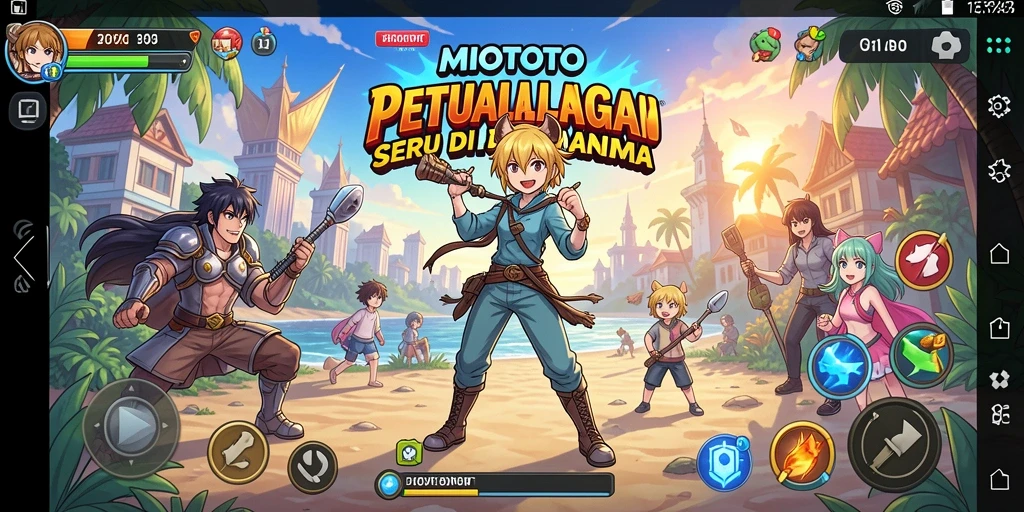 Tampilan gameplay menakjubkan di dunia anime MIOTOTO.