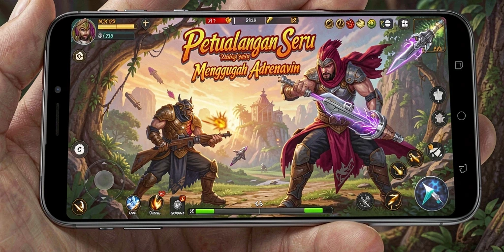 Tampilan gameplay menakjubkan di NOX123 dengan pemandangan yang memukau.
