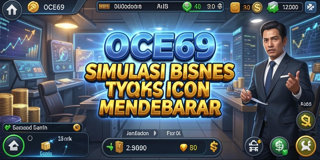 Tampilan screenshot utama OCE69 menampilkan gameplay Tycoon yang menarik.