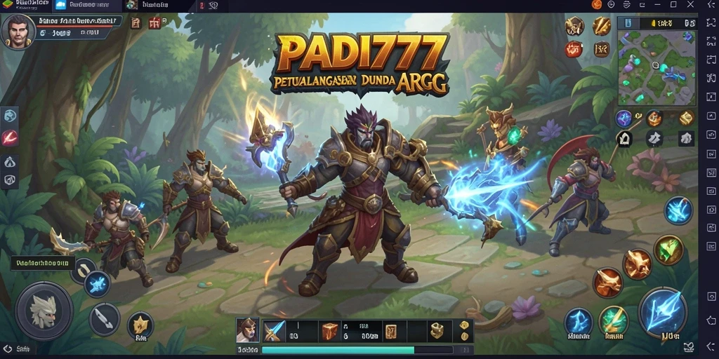 Tampilan menakjubkan dari gameplay ARPG PADI777.