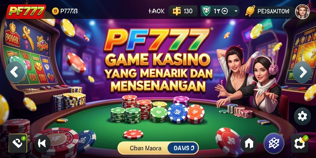 Screenshot dari gameplay PF777 yang menampilkan momen seru di Kasino.