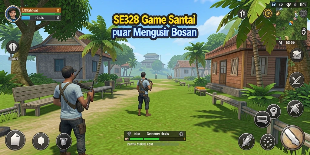 Tangkapan layar utama SE328 menampilkan gameplay yang menarik dan berwarna.