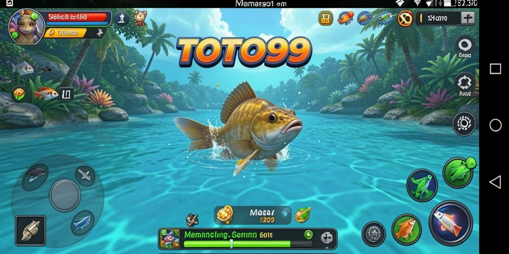 Tampilan gameplay TOTO99 yang menakjubkan saat menangkap ikan.