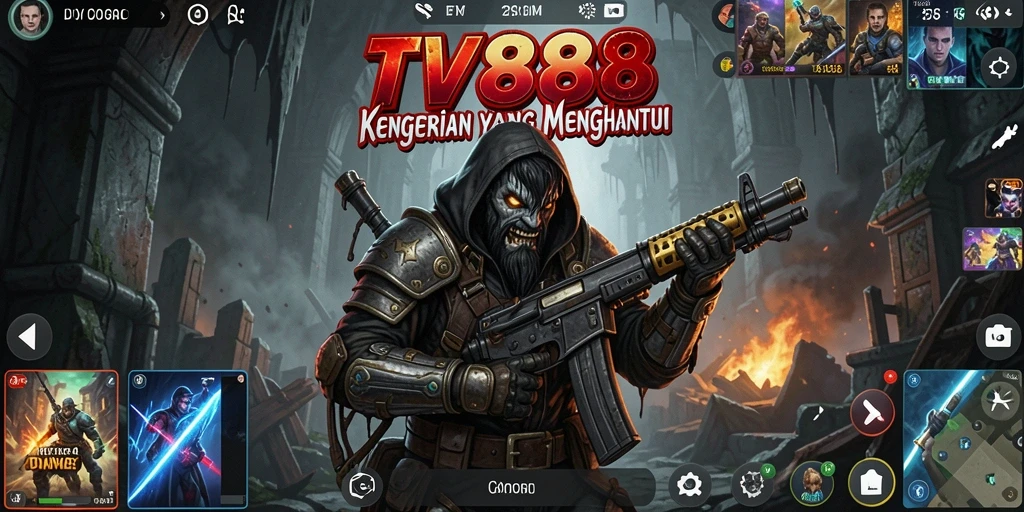 Screenshot dari gameplay TV888 yang menyeramkan dan menegangkan.