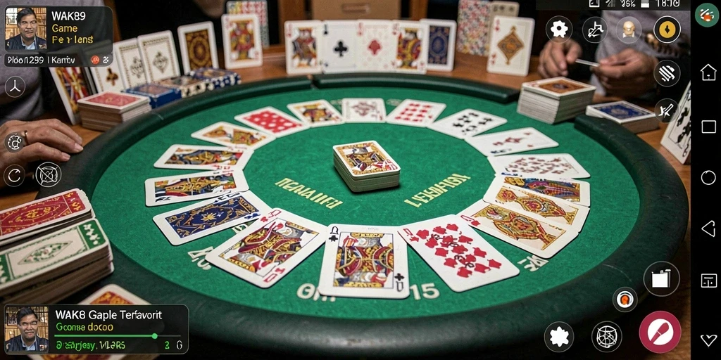 Tampilan menarik dari gameplay Gaple di WAK89